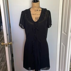 Exhilaration black sheer dress, fully lined